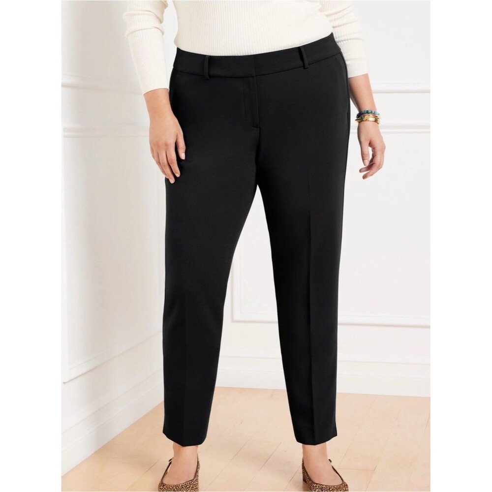 Talbots Hampshire Ankle Pants Black Size 18WP NWT
